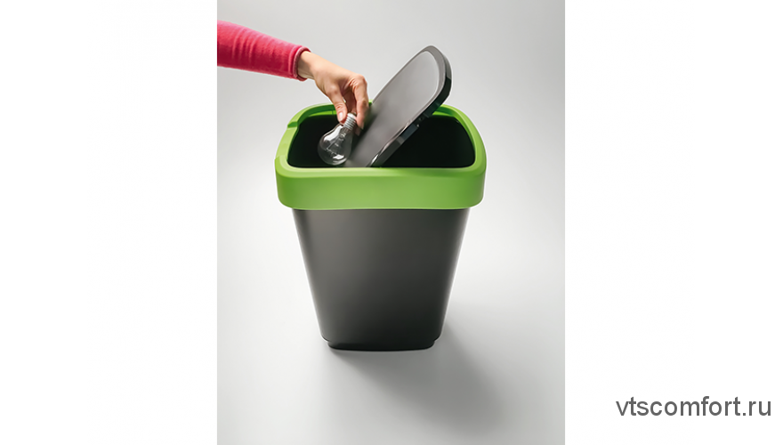 Урна для мусора Twist 50 л Eco, зеленый - фото 5 - id-p180680615