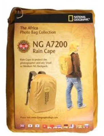 Дождевая накидка National Geographic NG A7200 дождевик с капюшоном чехол - фото 2 - id-p92034501