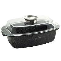 Гусятница (Утятница) с крышкой Kamille 32см из литого алюминия антипригарная KM-4433, фото 3
