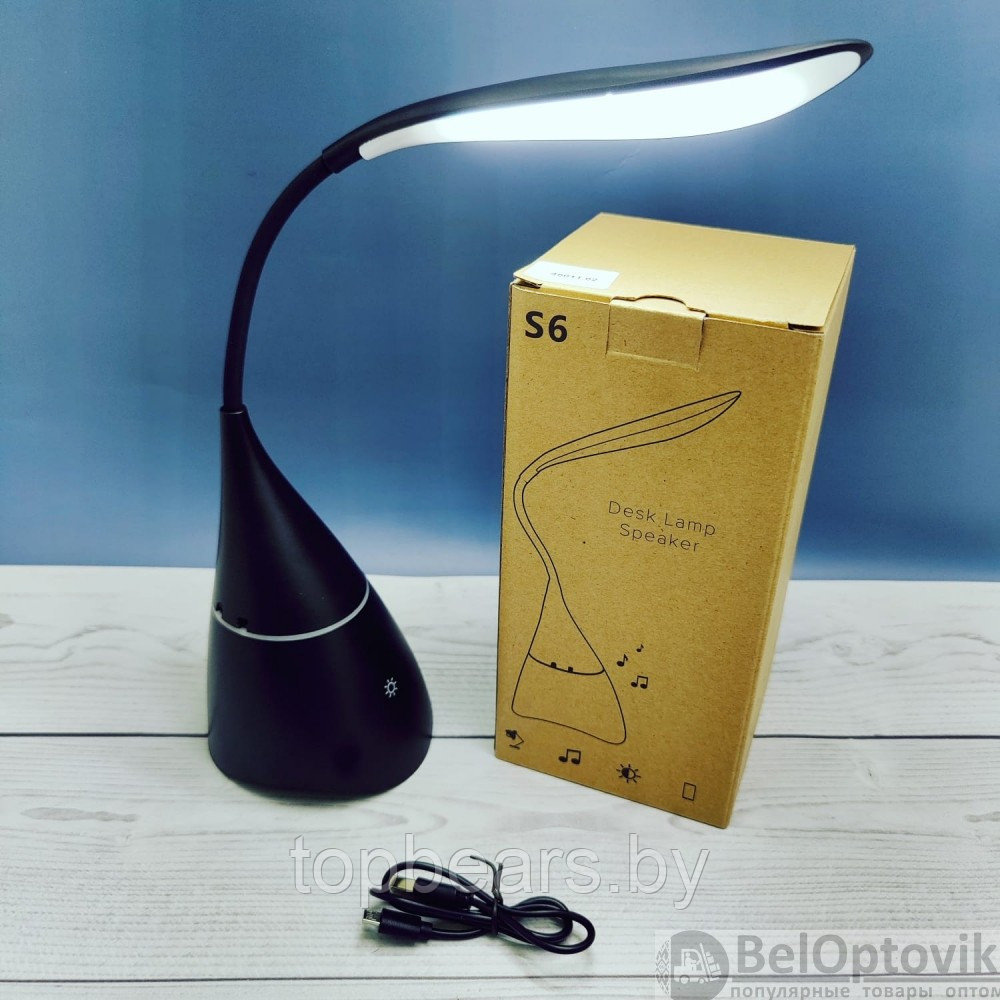 Настольная USB лампа (светильник) с музыкальной колонкой S6 - фото 2 - id-p180684979