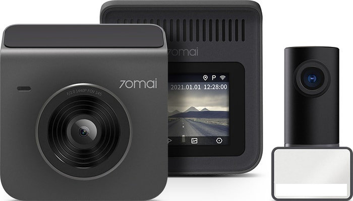 Автомобильный видеорегистратор 70mai Dash Cam A400 + камера заднего вида RC09 (серый), фото 2