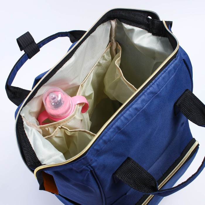 Сумка-рюкзак для хранения вещей малыша, цвет синий - фото 4 - id-p180692159