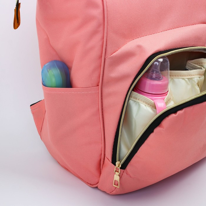 Сумка-рюкзак для хранения вещей малыша, цвет розовый - фото 3 - id-p180692160