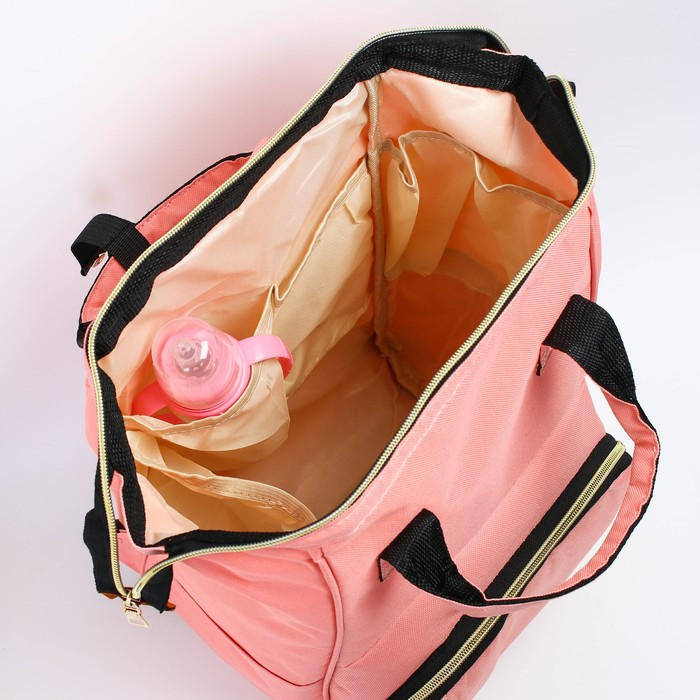 Сумка-рюкзак для хранения вещей малыша, цвет розовый - фото 4 - id-p180692160