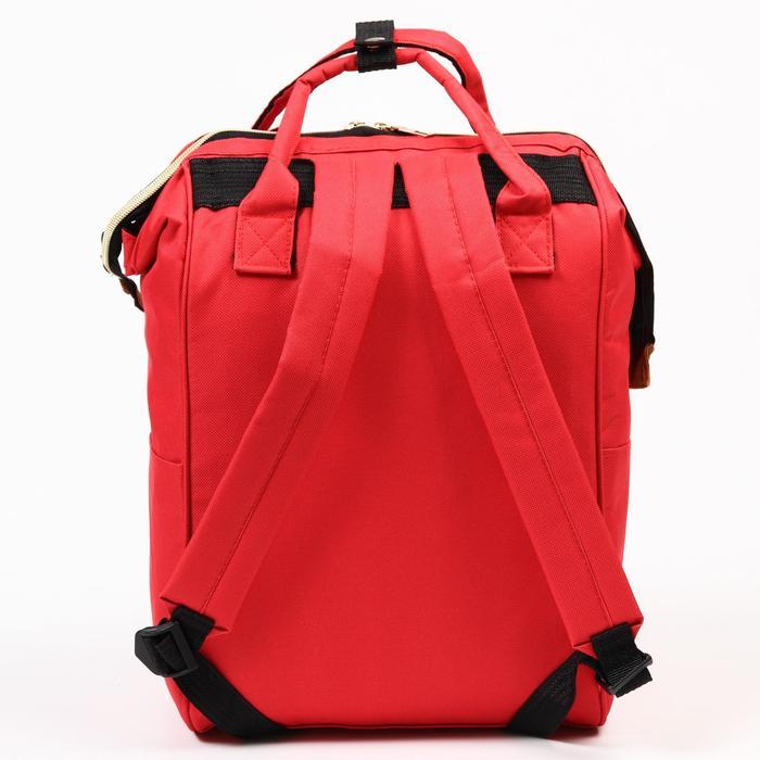 Сумка-рюкзак для хранения вещей малыша, цвет красный - фото 3 - id-p180692163