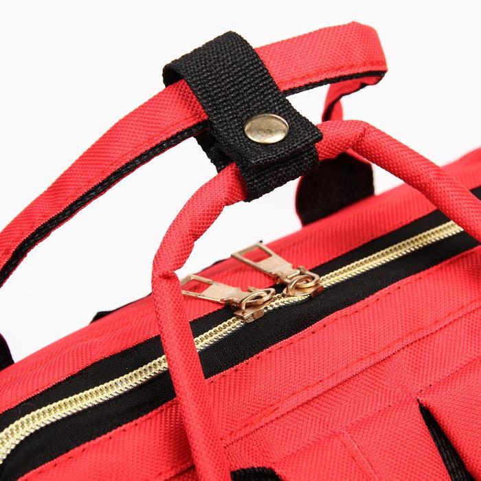 Сумка-рюкзак для хранения вещей малыша, цвет красный - фото 4 - id-p180692163