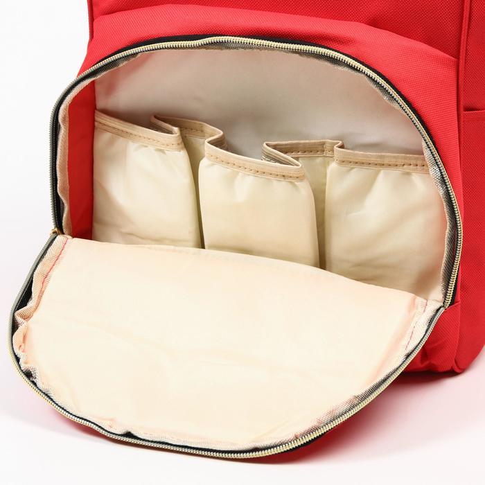 Сумка-рюкзак для хранения вещей малыша, цвет красный - фото 6 - id-p180692163