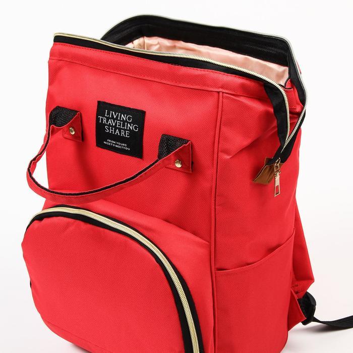 Сумка-рюкзак для хранения вещей малыша, цвет красный - фото 8 - id-p180692163