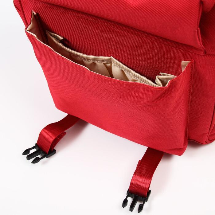 Сумка-рюкзак для хранения вещей малыша, цвет красный - фото 6 - id-p180692167