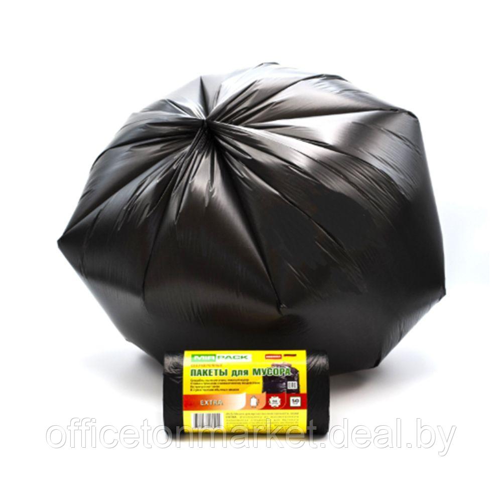 Мешки для мусора "Mirpack Extra", 12 мкн, 60 л, 20 шт/рулон - фото 2 - id-p137123580