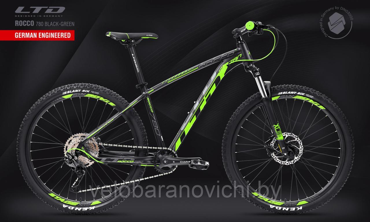 Велосипед LTD Rocco 780 Black-Green 27.5" (2022)