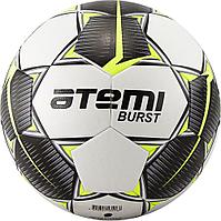Мяч футбольный №5 Atemi Burst white/black/yellow, фото 1