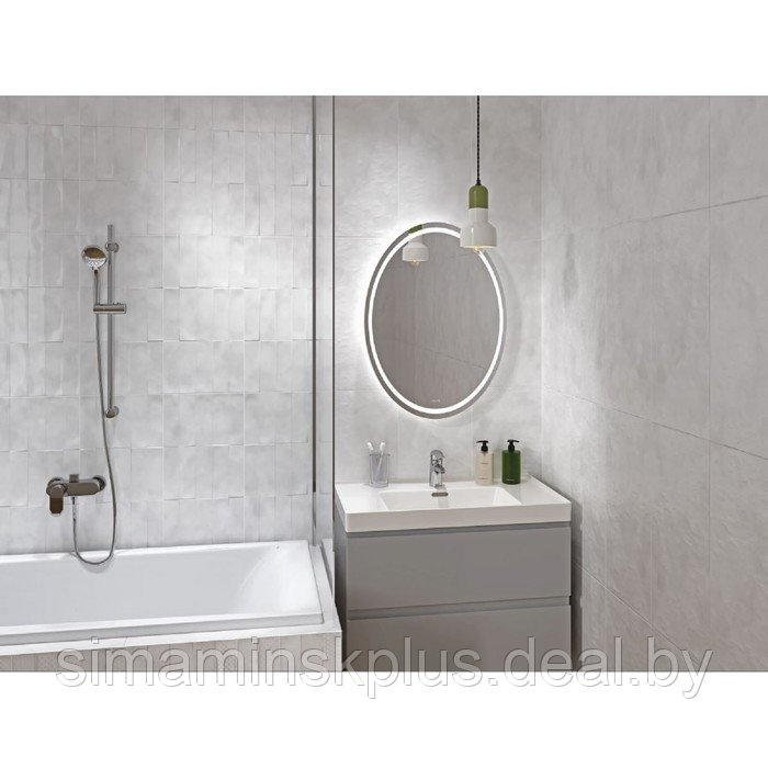 Зеркало Cersanit LED 040 DESIGN, 57 x 77 см, с подсветкой, антизапотевание - фото 4 - id-p180718492