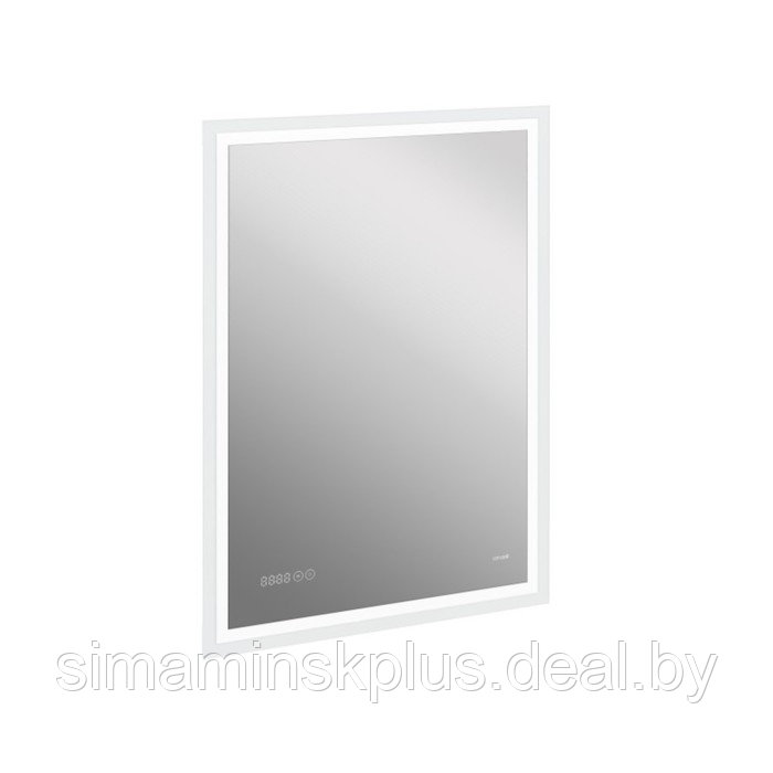 Зеркало Cersanit LED 080 design pro 60x85 см, с подсветкой, часы, с антизапотеванием, прямоугольное - фото 2 - id-p180718499