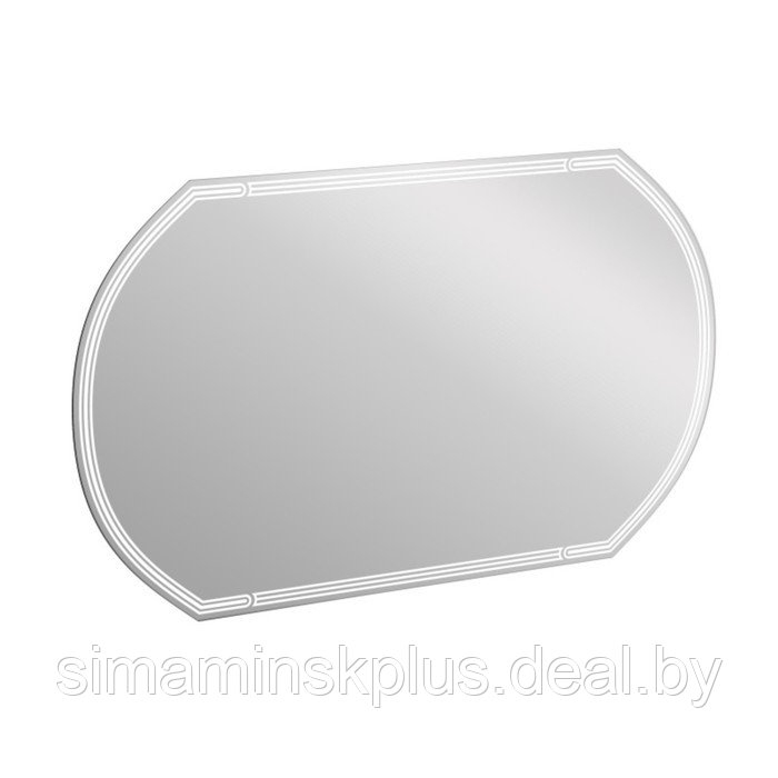 Зеркало Cersanit LED 090 design 100x60 см, с подсветкой, с антизапотеванием, овальное - фото 2 - id-p180718500