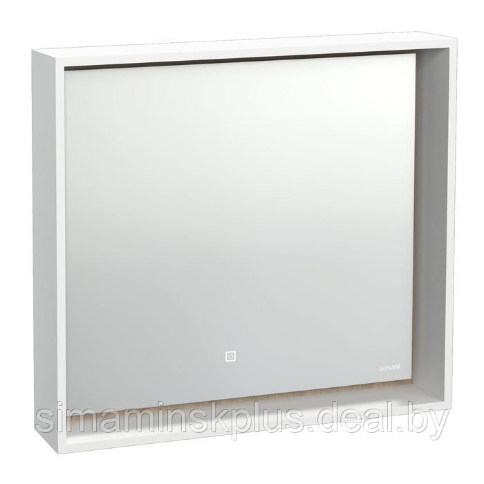 Зеркало Cersanit LOUNA 80, 800х700 мм, с подсветкой, белый - фото 2 - id-p180718501