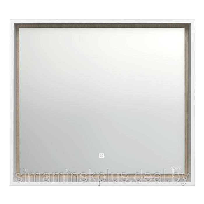 Зеркало Cersanit LOUNA 80, 800х700 мм, с подсветкой, белый - фото 4 - id-p180718501