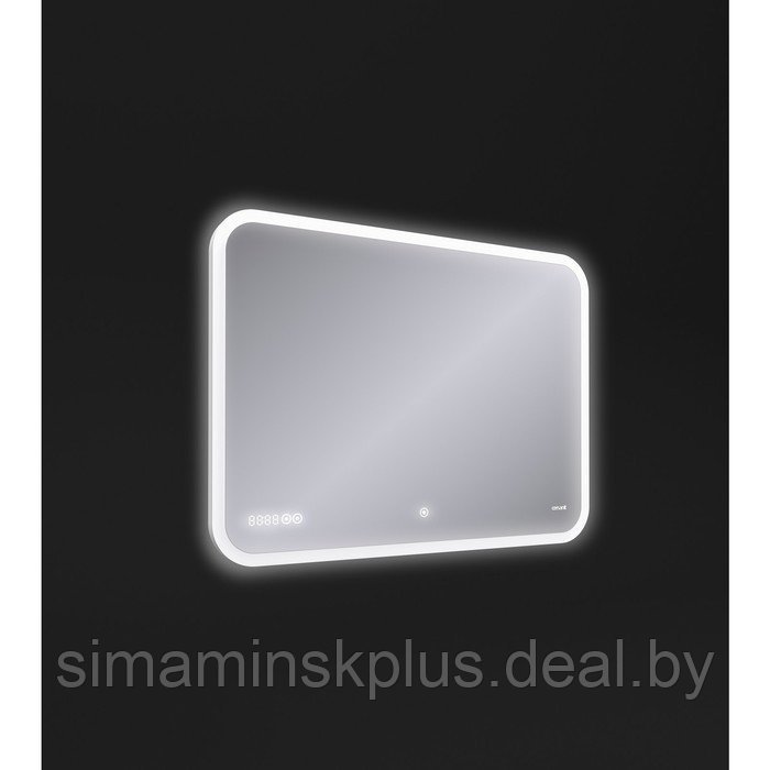 Зеркало Cersanit LED 070 DESIGN PRO, 80 x 60, сенсор, антизапотевание, часы - фото 2 - id-p180718505