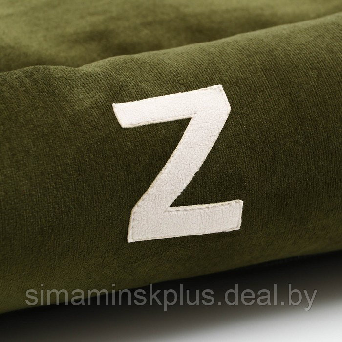 Лежанка "Z", 53 х 44 х 11 см, зелёная, мебельная ткань - фото 3 - id-p180718971
