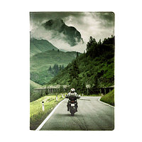 Обложка на автодокументы "Мотоцикл в горах"