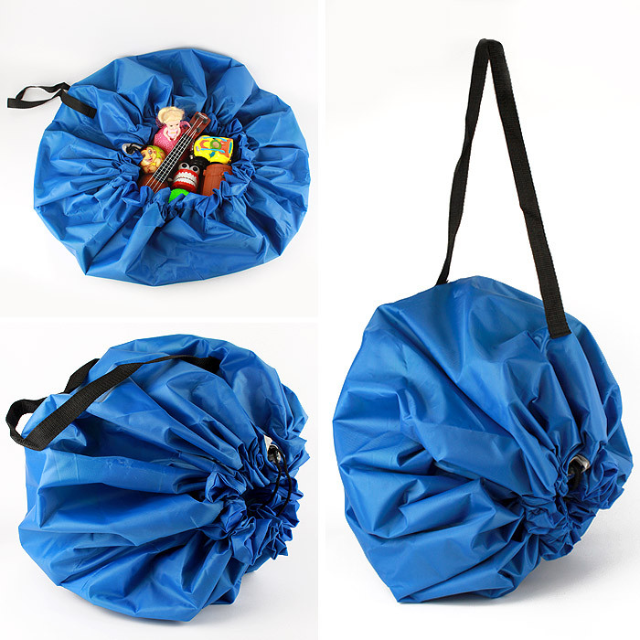 Коврик-сумка развивающий d-120см голубой - фото 6 - id-p180719399