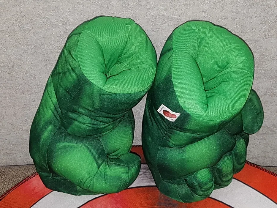 Детские боксерские перчатки руки Халк Hulk, железный человек iron man,танос,капитан америка 2шт 33см - фото 5 - id-p180719828