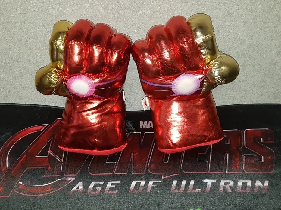 Детские боксерские перчатки руки Халк Hulk, железный человек iron man,танос,капитан америка 2шт 33см - фото 7 - id-p180719828