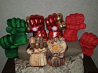 Детские боксерские перчатки руки Халк Hulk, железный человек iron man,танос,капитан америка 2шт 33см