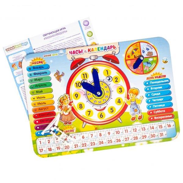 Развивающая игра Woodland Часы-календарь №1 - фото 1 - id-p180732538