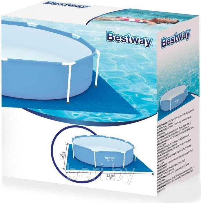 BESTWAY 58000 Подстилка, подложка для бассейнов, 274x274 см, bestway