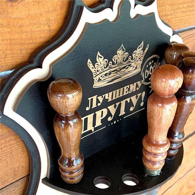 Подарочный набор шампуров на подставке «Лучшему другу!» - фото 2 - id-p180739392