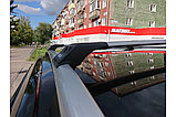 Багажник Tourmaline V1 серебристый на рейлинги Daewoo Winstorm, внедорожник, 2007-2011, фото 6