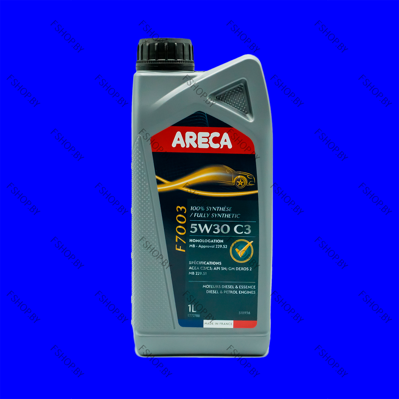 ARECA F7003 5W30 - 1 литр — Синтетическое моторное масло — Бензиновое-Дизельное