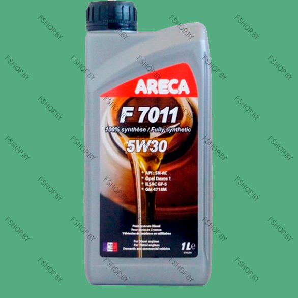 ARECA F7011 5W30 - 1 литр — Синтетическое моторное масло — Бензиновое-Дизельное