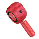 Микрофон беспроводной с колонкой Hoco BK8, цвет: красный, фото 2