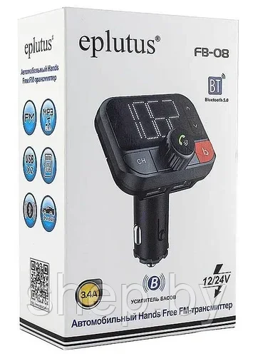 Автомобильный FM-модулятор с Bluetooth Eplutus FB-08 - фото 6 - id-p180750213