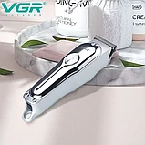 Беспроводной триммер для бороды и усов VGR V-071 Professional Hair Trimmer / Машинка для стрижки волос, фото 9