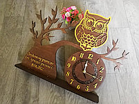 Часы с деревом и совой, фото 3