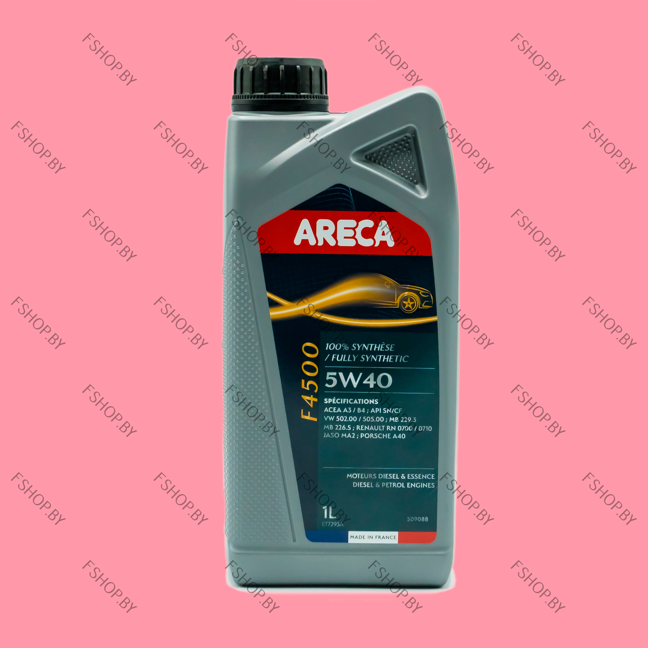 Масло моторное ARECA F4500 5W40 - 1 литр для Джили Джимс Грейт Вол Хонда Лянча Лексус Митсубиси Санг Йонг - фото 1 - id-p180750753