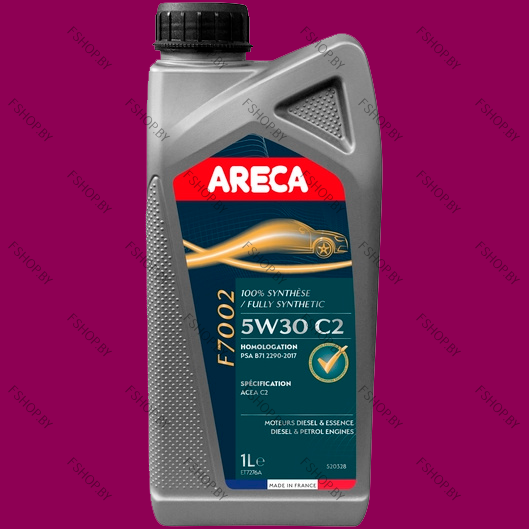 Масло моторное ARECA F7002 5W30 - 1 литр для Сааб Субару Вольво ГАЗ Альфа Ромео Ауди Крайслер Додж Фиат - фото 1 - id-p180750944