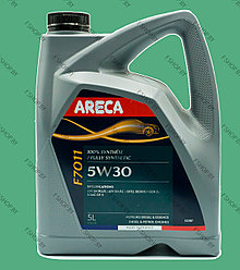 Масло моторное ARECA F7011 5W30 - 5 литров для Сааб Субару Вольво ГАЗ Альфа Ромео Ауди Крайслер Додж Фиат
