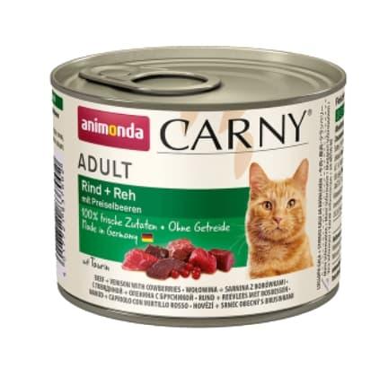 Консервы для кошек Animonda CARNY Adult говядина, оленина, клюква 200 гр (83700)