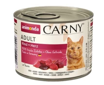 Консервы для кошек Animonda CARNY Adult говядина, сердце 200 гр (83704)