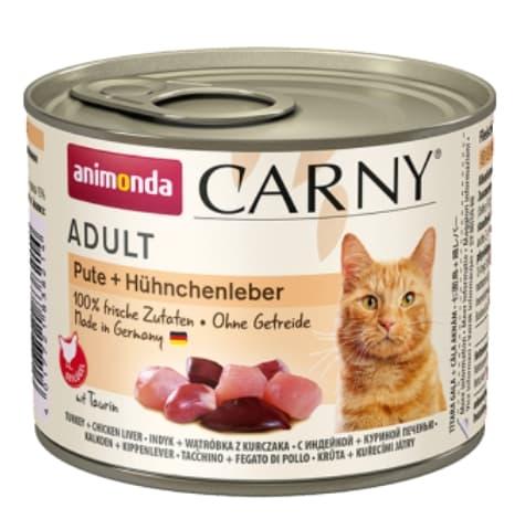 Консервы для кошек Animonda CARNY Adult индейка, куриная печень 200 гр (83821) - фото 1 - id-p120813687