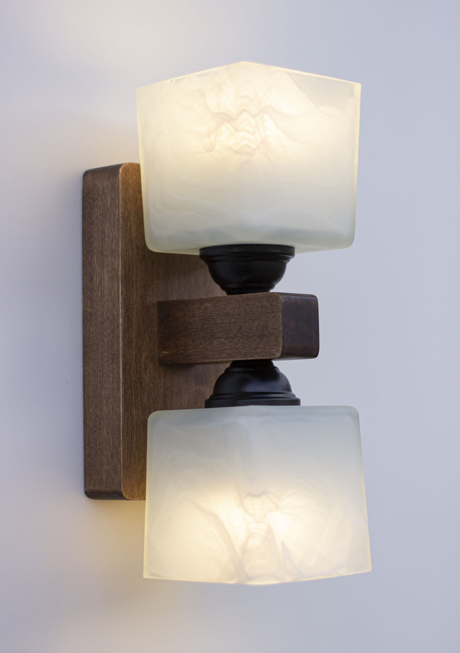Двунаправленный настенный светильник из дерева STD Light - фото 4 - id-p180751863