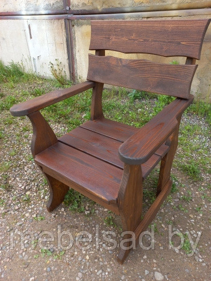 Кресло садовое и банное из массива сосны "Кладно" - фото 4 - id-p180768477