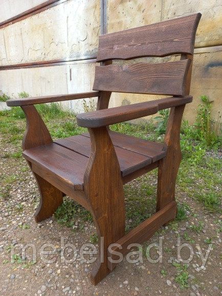 Кресло садовое и банное из массива сосны "Кладно" - фото 5 - id-p180768477