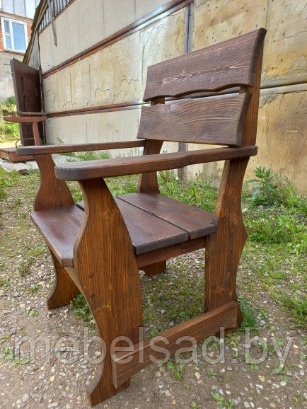 Кресло садовое и банное из массива сосны "Кладно" - фото 3 - id-p180768477