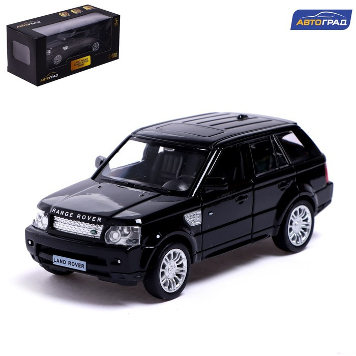 Машина металлическая LAND ROVER RANGE ROVER SPORT,1:32, открываются двери, инерция, цвет чёрный - фото 1 - id-p180774221