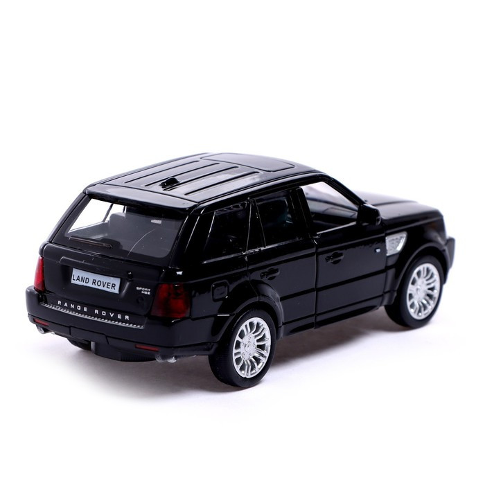 Машина металлическая LAND ROVER RANGE ROVER SPORT,1:32, открываются двери, инерция, цвет чёрный - фото 4 - id-p180774221